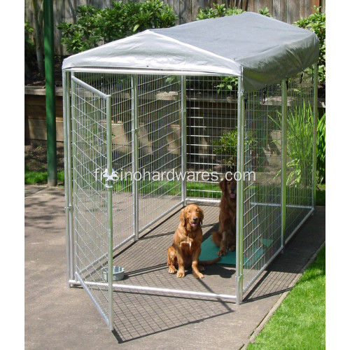 Cage pour chien en acier galvanisé